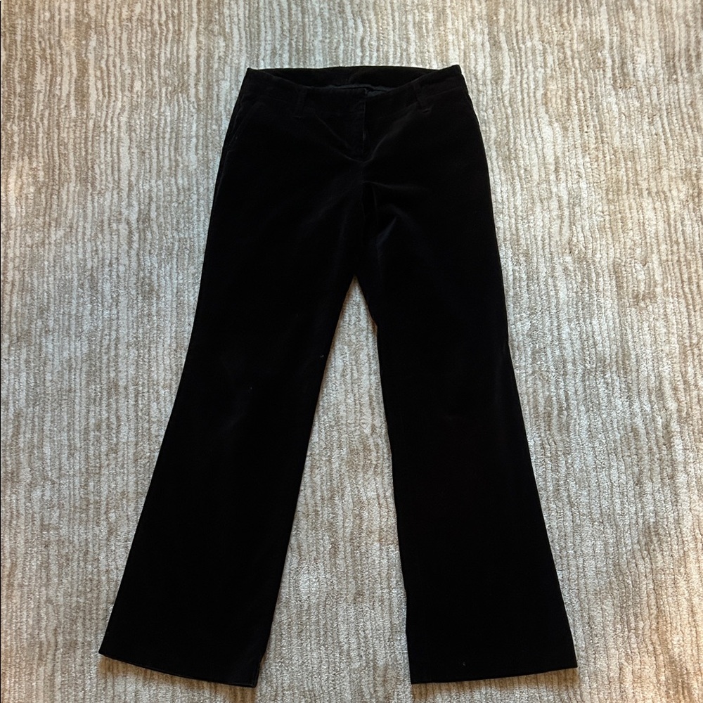 Vintage black wide leg velvet trouser